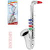 BONTEMPI Saxofon dětský stříbrný 4 klapek plast *HUDEBNÍ NÁSTROJE*
