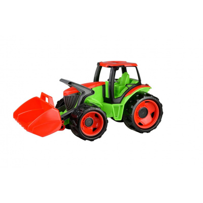 Lena Traktor se lžící zeleno-žlutý a červeno-bílý 62 cm