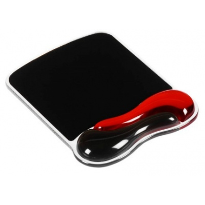 Kensington DuoGel, podložka pod myš, červeno-černá - Kensington podložka pod myš Duo Gel Mouse Pad černo-červená (62402-KE)