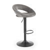 HALMAR Barová židle H-102 - šedá/černá