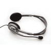 LOGITECH Headset Stereo H110/ drátová sluchátka + mikrofon/ 3,5 mm jack/ šedá 981-000271