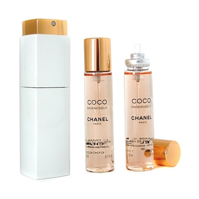 Chanel Coco Mademoiselle parfémovaná voda dámská 3x20 ml twist plnitelný twist set + vzorek CHANEL k objednávce zdarma