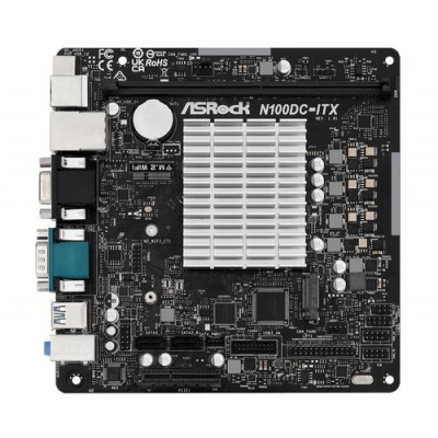 ASROCK N100DC-ITX s integrovaným intel CPU quad-core N100 (1x DDR4, VGA +HDMI, PCI-E, 2xSATA3, M.2 , 7.1, GLAN, miniITX), N100DC-ITX