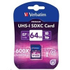 VERBATIM SDXC karta 64GB PREMIUM, UHS-1, Class 10 (R:90/W:25 MB/s) 49193