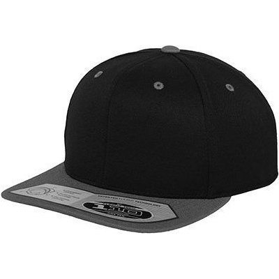 Snapback Flexfit z polyakrylu s rovným kšiltem Barva: černá - šedá FX110