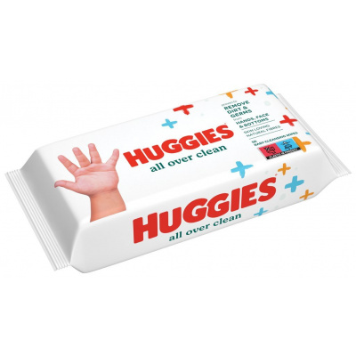 Huggies Single All Over Clean dětské vlhčené ubrousky 56 ks