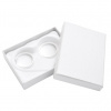 Dárková krabička na snubní prsteny - bílá - 76 x 55 x 17 mm