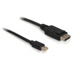 Delock kabel DisplayPort mini (samec) na Displayport (samec), 1,8 metru (82438)