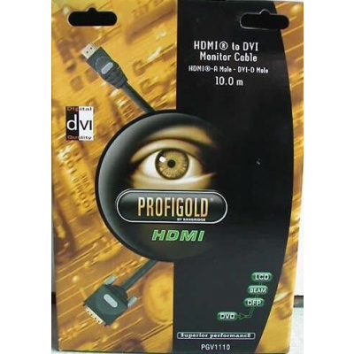 AV kabel PROFIGOLD PGV1110, HDMI -&gt; DVI-D (PGV1110)