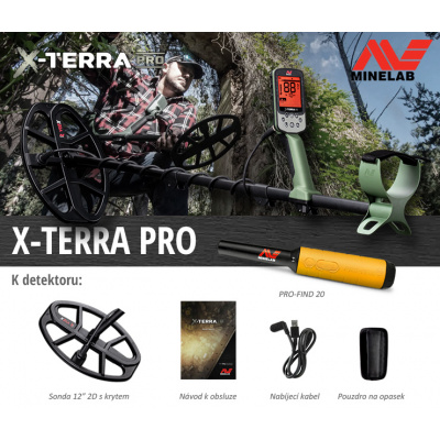 Detektor kovov Minelab X-Terra Pro pinpointer SET