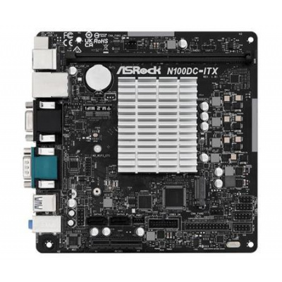 ASRock N100DC-ITX s integrovaným intel CPU quad-core N100 (1x DDR4, VGA +HDMI, PCI-E, 2xSATA3, M.2 , 7.1, GLAN, miniITX); N100DC-ITX