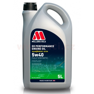 MILLERS OILS EE PERFORMANCE 5w40, plně syntetický 5 l 82085