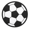 PartyDeco Fotbalová party - Ubrousky fotbalový míč 13,5 cm, 20 ks