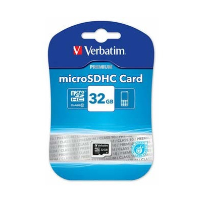 Verbatim Micro Secure Digital Card, 32GB, micro SDHC, 44013, UHS-I U1 (Class 10), bez adaptéru