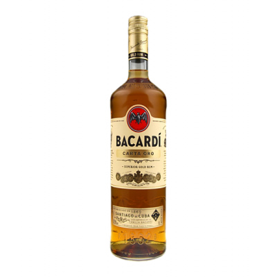 Bacardí Bacardi Carta Oro 37,5 % 1 l (holá láhev)