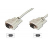 Digitus sériový kabel připojovací DB9 F/F, Měď, 2m šedý AK-610106-020-E