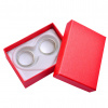 Dárková krabička na snubní prsteny - červená - 76 x 55 x 17 mm