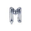 PARTYDECO Balón foliový písmeno "M" 35 cm stříbrný NELZE PLNIT HELIEM