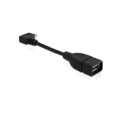 Delock Adapter USB micro-B samec pravoúhlý > USB 2.0-A samice OTG 11cm