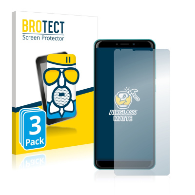 3x Matná skleněná fólie BROTECT AirGlass pro Wiko Harry 2 (3x Matná skleněná fólie BROTECT AirGlass pro Wiko Harry 2)