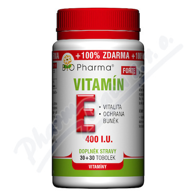 Vitamín E Forte 400 I.U.tob.30+30 Bio-Pharma