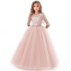 Princeznovské dívčí šaty - Růžová 4, Velikosti DĚTSKÉ: - 2776353