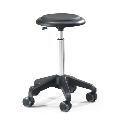 AJ Produkty Pracovní stolička Diego, výška 540-730 mm, umělá kůže, černá