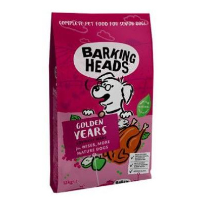 Pet Food (UK) Ltd BARKING HEADS All Hounder Golden Years Chicken 12kg