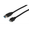 Digitus USB 3.0 kabel, USB A - Micro USB B, M / M, 1 m,UL, bl (AK-300116-010-S)