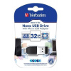 VERBATIM Flash disk Store 'n' Stay NANO/ 32GB/ USB 2.0 + OTG adaptér/ černá, 49822