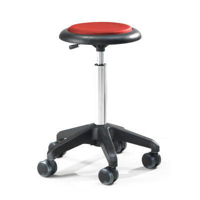 AJ Produkty Pracovní stolička Diego, výška 540-730 mm, umělá kůže, červená