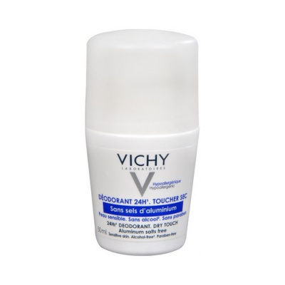 Vichy deodorant kuličkový deodorant roll-on pro citlivou pokožku 24Hr Deodorant Dry Touch 50 ml