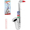 BONTEMPI Saxofon dětský stříbrný 4 klapek plast (hudební nástroje)