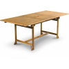 FIELDMANN FDZN 4104 Stůl, rozměry 150/200 x 90 x 75 cm, vyrobeno ze dřeva tropické Akácie, Snadné rozkládání i skládání, stabilní konstrukce