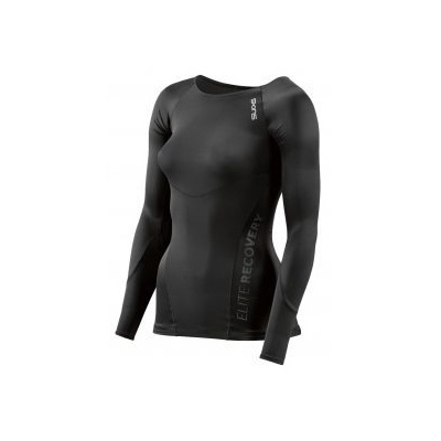 Skins Bio RY400 Womens (DNAmic Elite) Black Top Long Sleeve L; Černá triko