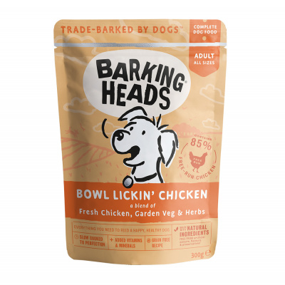 BARKING HEADS Bowl Lickin’ Chicken kapsička 300g (expedujeme do 48 hod.)