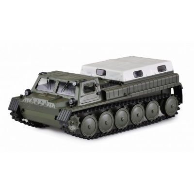 AMEWI Trade e.K. Amewi RC obrněné pásové vozidlo 1:16 RTR olivově zelená replika GAZ-71 - 22617 - expresní doprava