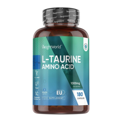 Doplněk stravy WeightWorld L-Taurine Amino Acid, 180 kapslí