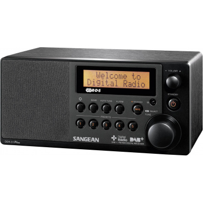 Sangean DDR-31 plus stolní rádio DAB plus , FM AUX černá