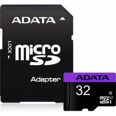 Adata/micro SDHC/32GB/UHS-I U1 / Class 10/+ Adaptér