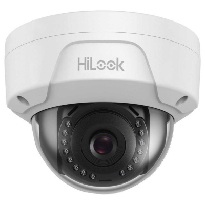 HiLook IP kamera IPC-D150H(C)/ Dome/ rozlišení 5Mpix/ objektiv 4mm/ H.265+/ krytí IP67+IK10/ IR až 30m/ kov+plast