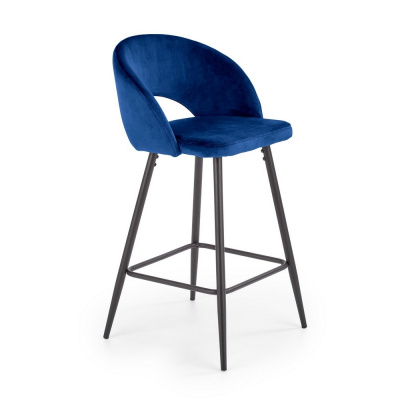 Halmar Barová židle Barnes, modrá