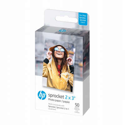 Fotopapír HP Sprocket 2x3'' 50 ks 290 g/m² lesklý