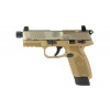 Pistole sam. FN America, Model: 502 Tactical, Ráže: .22LR, hl.: 4,6" (117mm), FDE