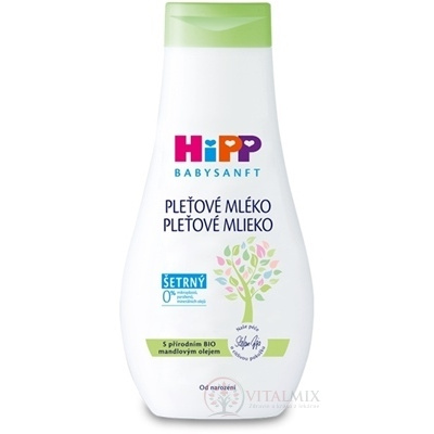 HiPP BABYSANFT Pleťové mléko šetrné, s Bio mandlovým olejem (inov. 2022) 350 ml
