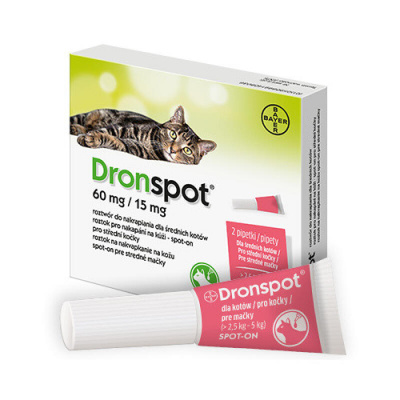 Dronspot Spot-on Cat 60 / 15 mg 2 x 0,75 ml