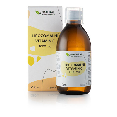 Lipozomální vitamín C tekutý 1000 mg 250 ml NATURAL MEDICAMENTS