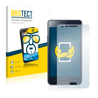 2x Čirá ochranná fólie BROTECT pro Samsung Galaxy S2 Plus I9105 (2x Čirá ochranná fólie BROTECT pro Samsung Galaxy S2 Plus I9105)