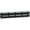 Patch panel Solarix SX48-6-UTP-BK Patch panel, 48 x RJ45 CAT6 UTP 350 MHz cerný 2U 24200048