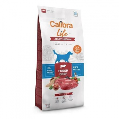 Calibra Dog Life Adult Medium Fresh Beef hmotnost 2,5kg